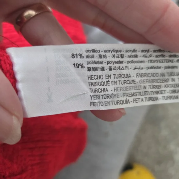 Zara Red Cardigian Sweater - Picture 8 of 8